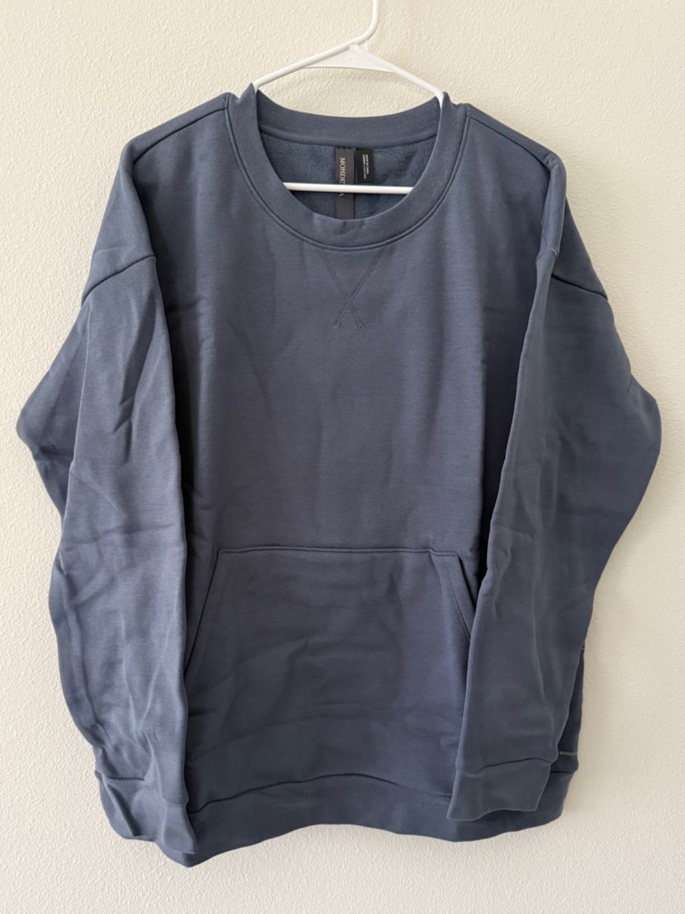 NWT Mondetta Women's Blue Purple Soft Crew Neck Sweatshirt XL w/ POCKET! - Picture 2 of 7